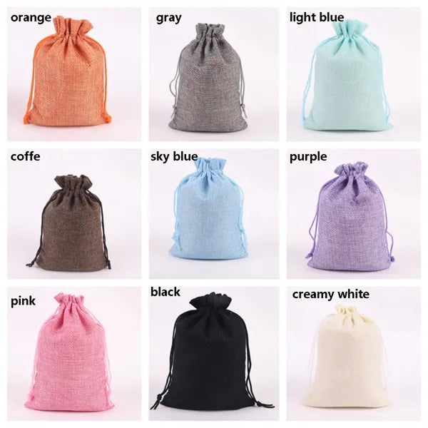 Burlap Drawstring Gift Bag