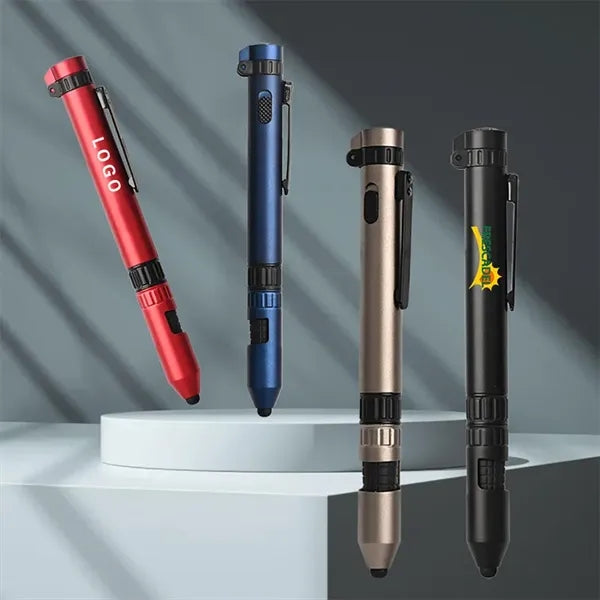 7 In One Outdoor Multi Functional Tool Pen With Flashlight