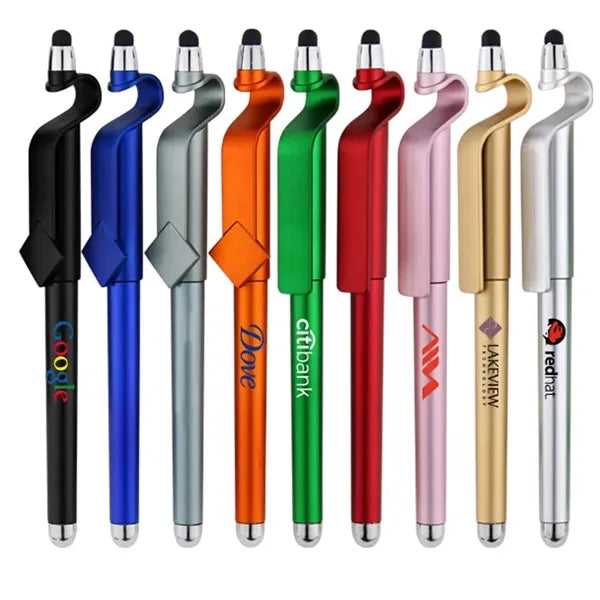 3 In One Multi Functional Plastic QR Code Stylus Pen