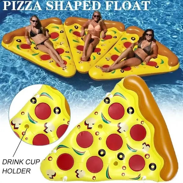 PVC pizza inflatable floating bed