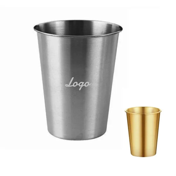 Stainless Steel Stackable Logo Imprinted Drinking Cups