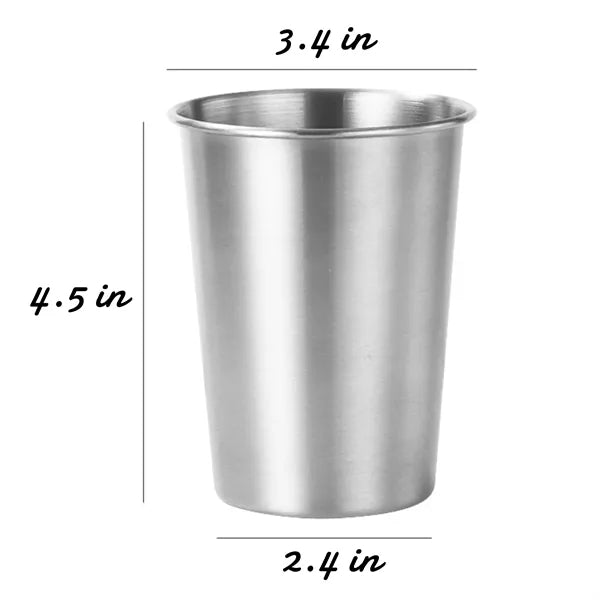 Stainless Steel Stackable Logo Imprinted Drinking Cups