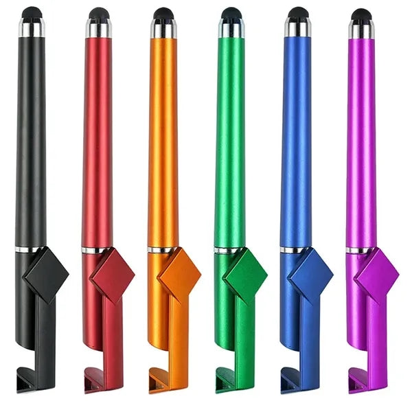 3 In One Multi Functional Plastic QR Code Stylus Pen With Ph
