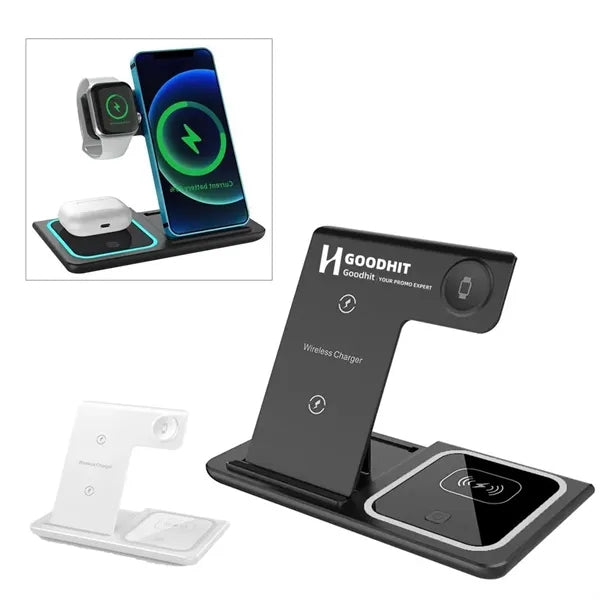 Magnetic 3-in-1 Foldable Wireless Charging Dock