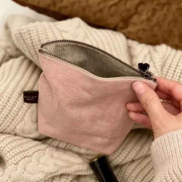 Large Size Zipper Canvas Cosmetic Pouch