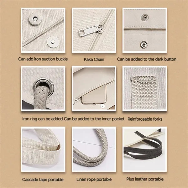 Canvas rope bag