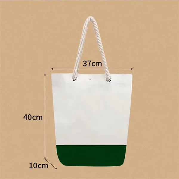 Canvas rope bag