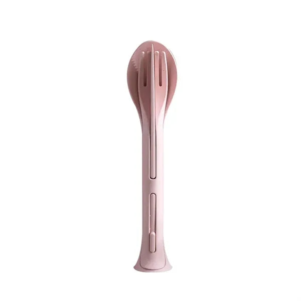Wheat Straw Cutlery Set - Portable 3-Piece Travel Utensils