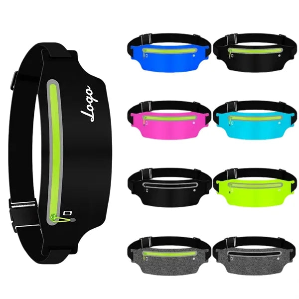 Waterproof Reflective Ultra Thin Elastic Sports Waist Packs