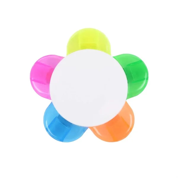 5 In 1 Flower Shape Fluorescent Pen