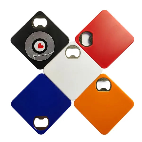 2 In 1 Square Bottle Opener Coaster