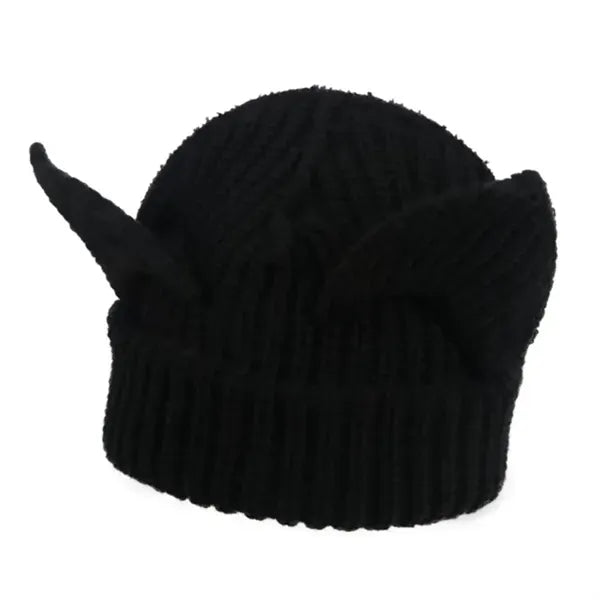 Adult Knitted Hat With Cats Ears