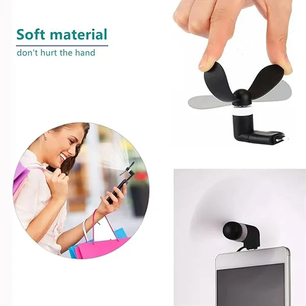 Mini 2-In-1 Cell Phone Fan
