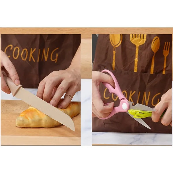 Colorful Stainess Steel Knife Set-6 In 1