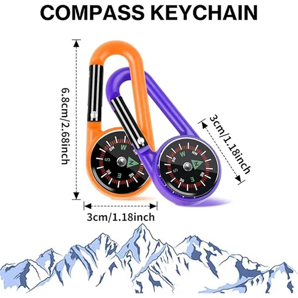 Multi-Function Compass Carabiner