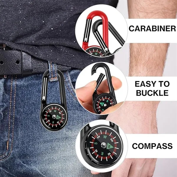 Multi-Function Compass Carabiner