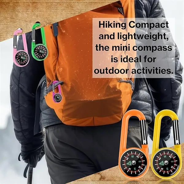 Multi-Function Compass Carabiner