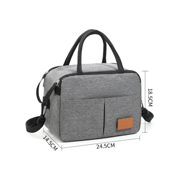 Insulated Lunch Cooler Bag with Strap and Handle