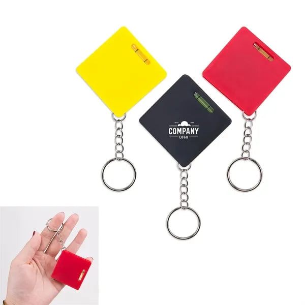 Mini Keychain Tape Measure Level