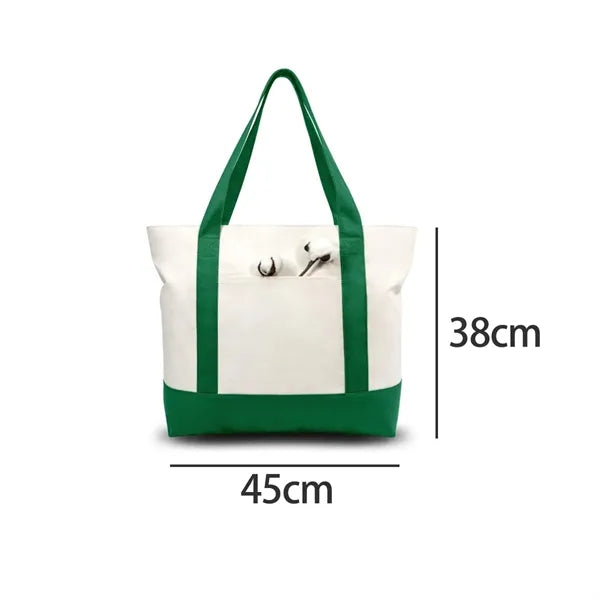 Canvas Tote Bag w/ Tone Design for Events and Retail