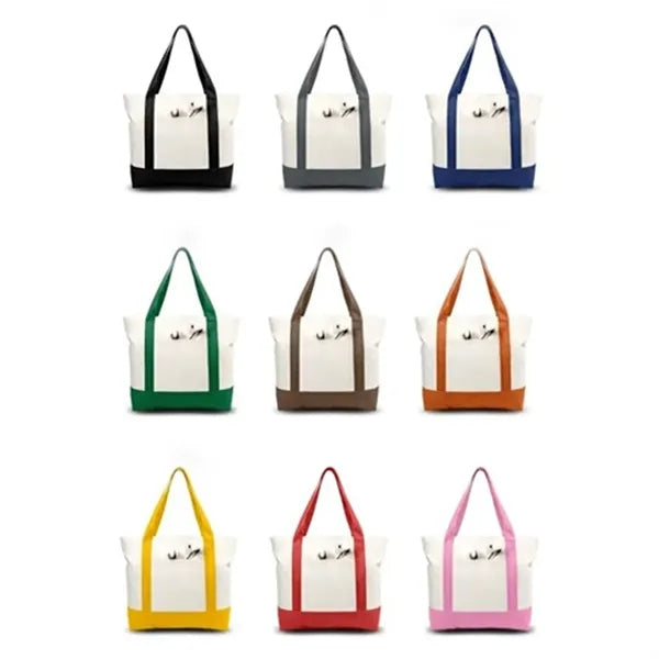 Canvas Tote Bag w/ Tone Design for Events and Retail