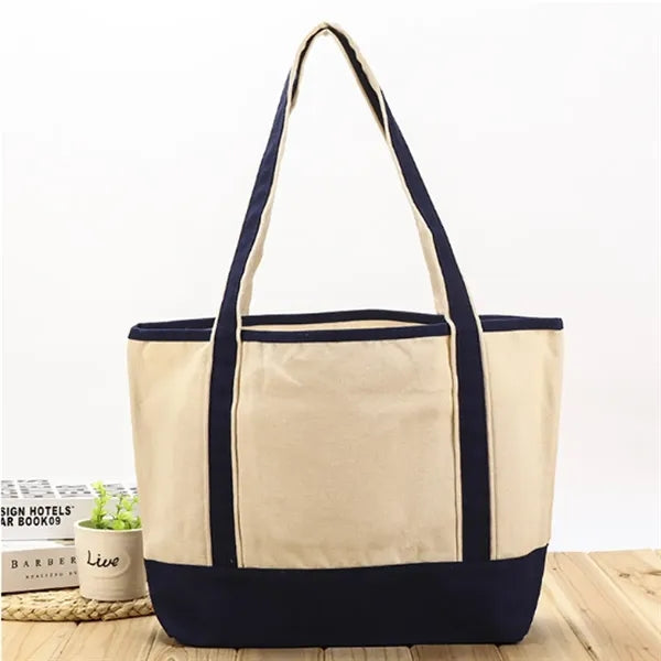 Canvas Tote Bag w/ Tone Design for Events and Retail
