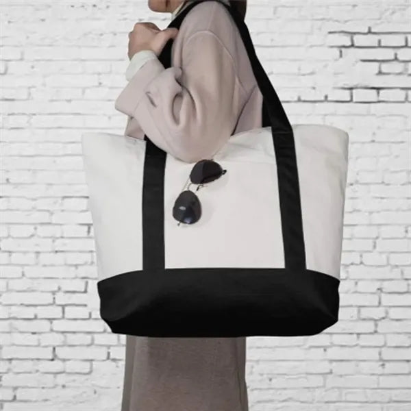 Canvas Tote Bag w/ Tone Design for Events and Retail