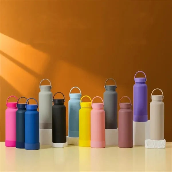 40 oz Insulated Bottle Vacuum with Handle Wide Mouth