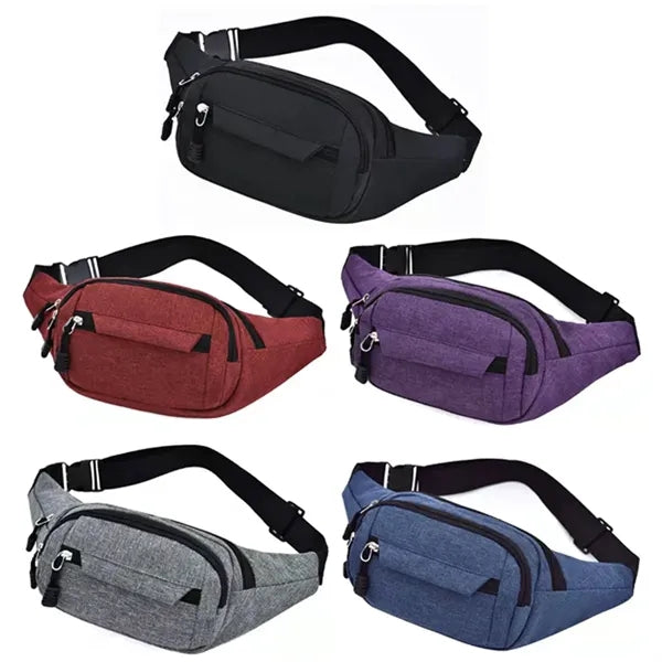 Compact Waist Fanny Pack w/ Adjustable Strap for Travel