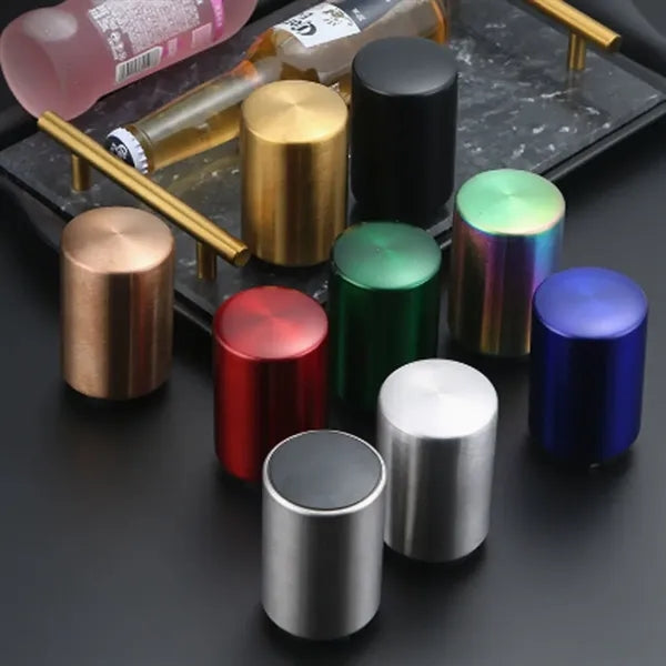 Stainless Steel No Trace Push-Button Automatic Bottle Opener