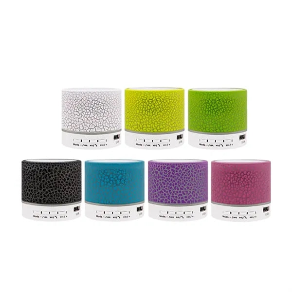 Mini Bluetooth Speaker with LED Light and Bass