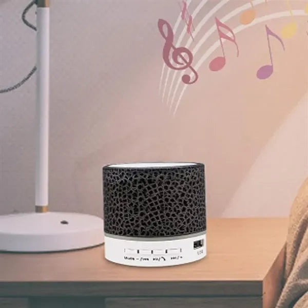 Mini Bluetooth Speaker with LED Light and Bass