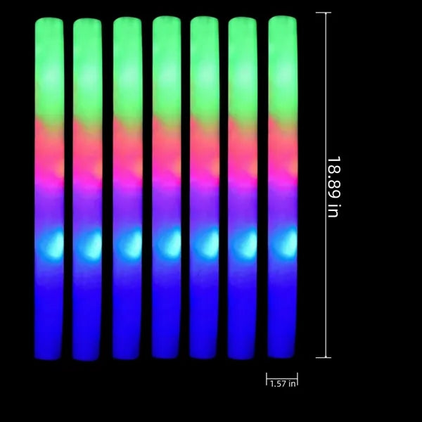 LED Foam Sticks Glow Wands Neon Party Supplies For Carnival