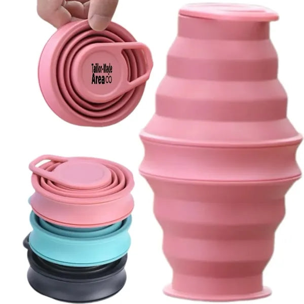 16.9Oz. Portable Collapsible Silicone Water Bottles