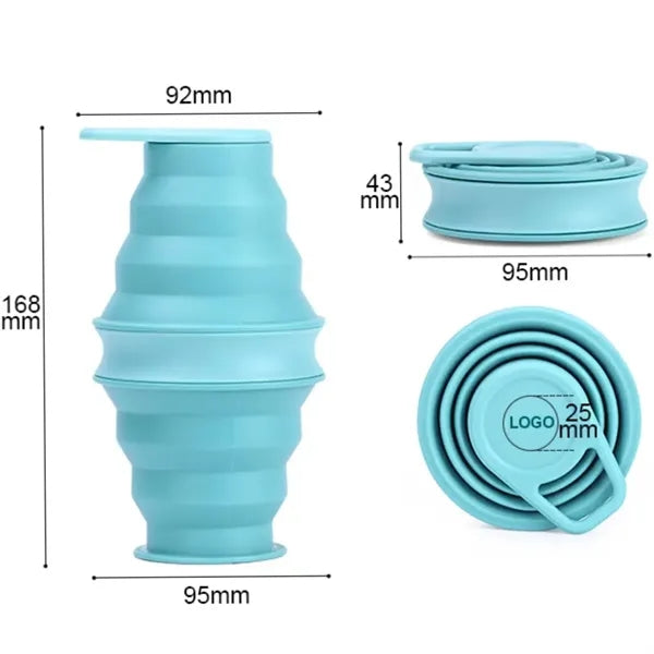 16.9Oz. Portable Collapsible Silicone Water Bottles