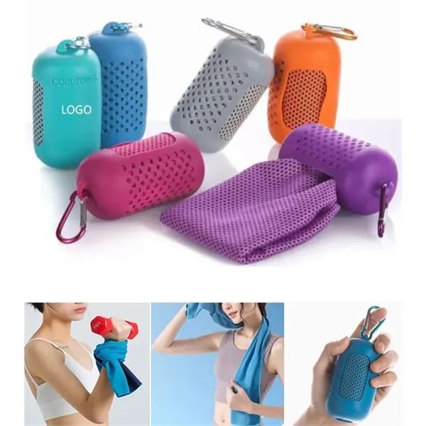 Cooling Towel with Portable Shell Case