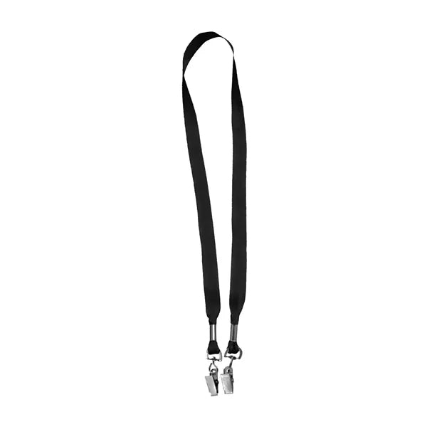 3/4" Custom Open Ended Polyester Lanyard w/ Badge Holder