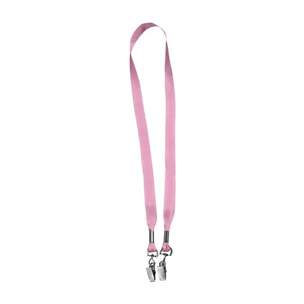 3/4" Custom Open Ended Polyester Lanyard w/ Badge Holder