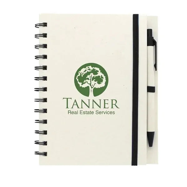 Prairie Fragrant Grass Recycled Spiral Notebook with Pen