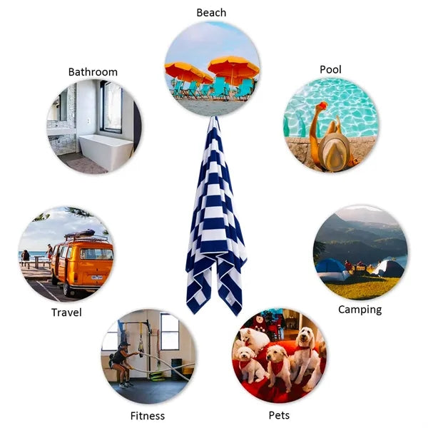 30 x 60 Inch Large Cotton Beach Towel