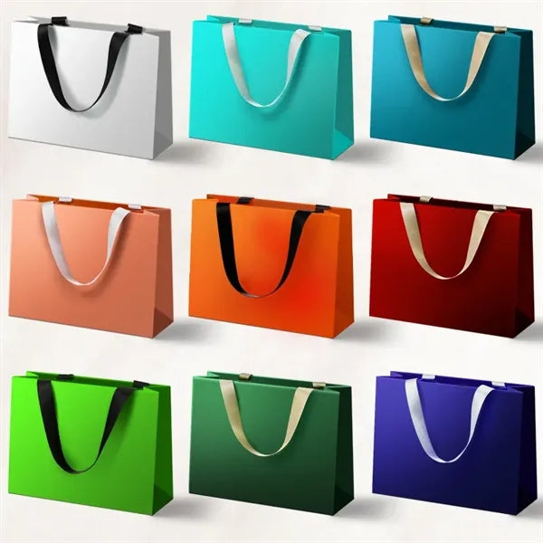 Quality Custom White Cardboard Bag with Handle