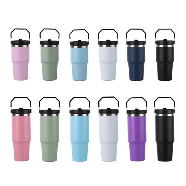 30oz Stainless Steel Vacuum Flip StrawTumbler