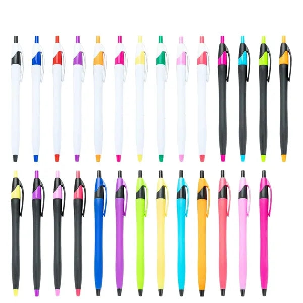 Retractable Plastic Ballpoint Pens