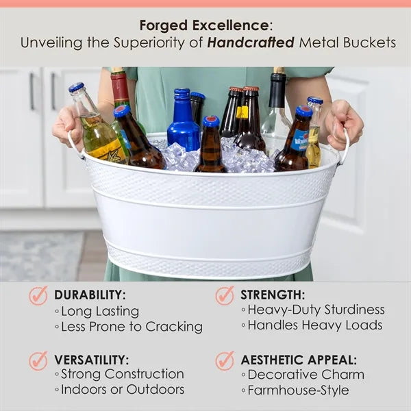 White Drink Cooler for Parties