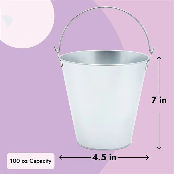 Large Galvanized Bucket for Party