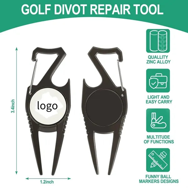Golf Divot Repair Tool and Ball Marker