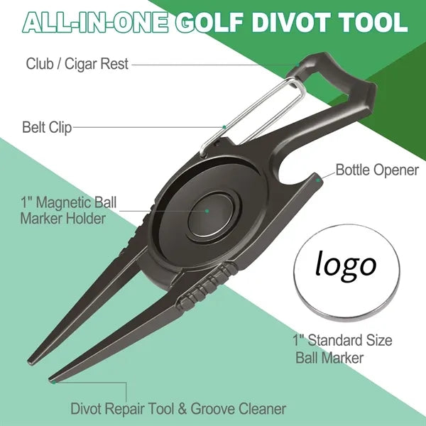 Golf Divot Repair Tool and Ball Marker