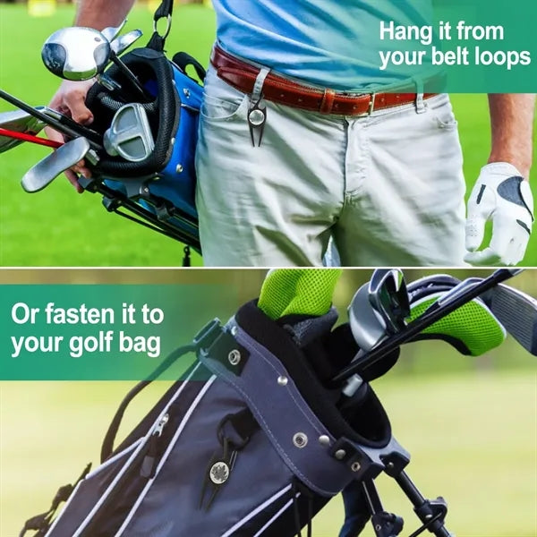 Golf Divot Repair Tool and Ball Marker