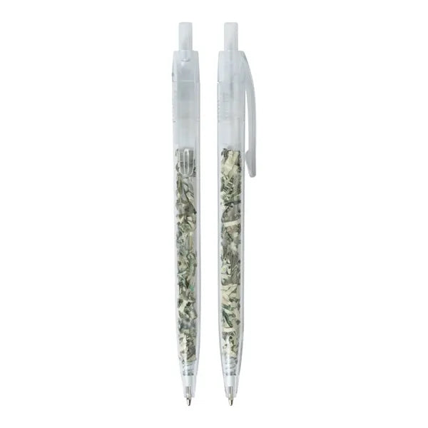 US Currency Filled Translucent Clicker - Money Pens