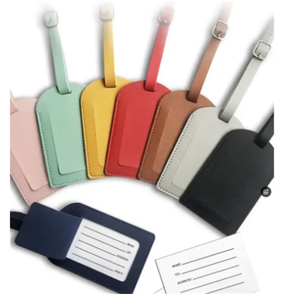 PU leather Luggage Tags